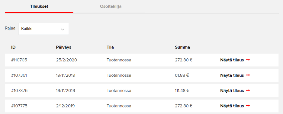 My Grano tilausjärjestelmä helpottaa yrityksesi hankintoja