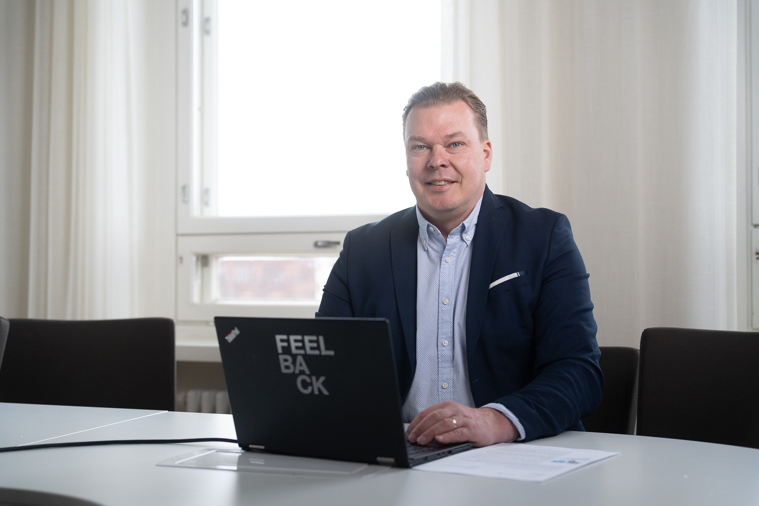 Feelbackin myyntijohtaja Juha Järvi on tyytyväinen Granon tutkimustoimialan tuntemukseen ja luotettavuuteen kumppanina.