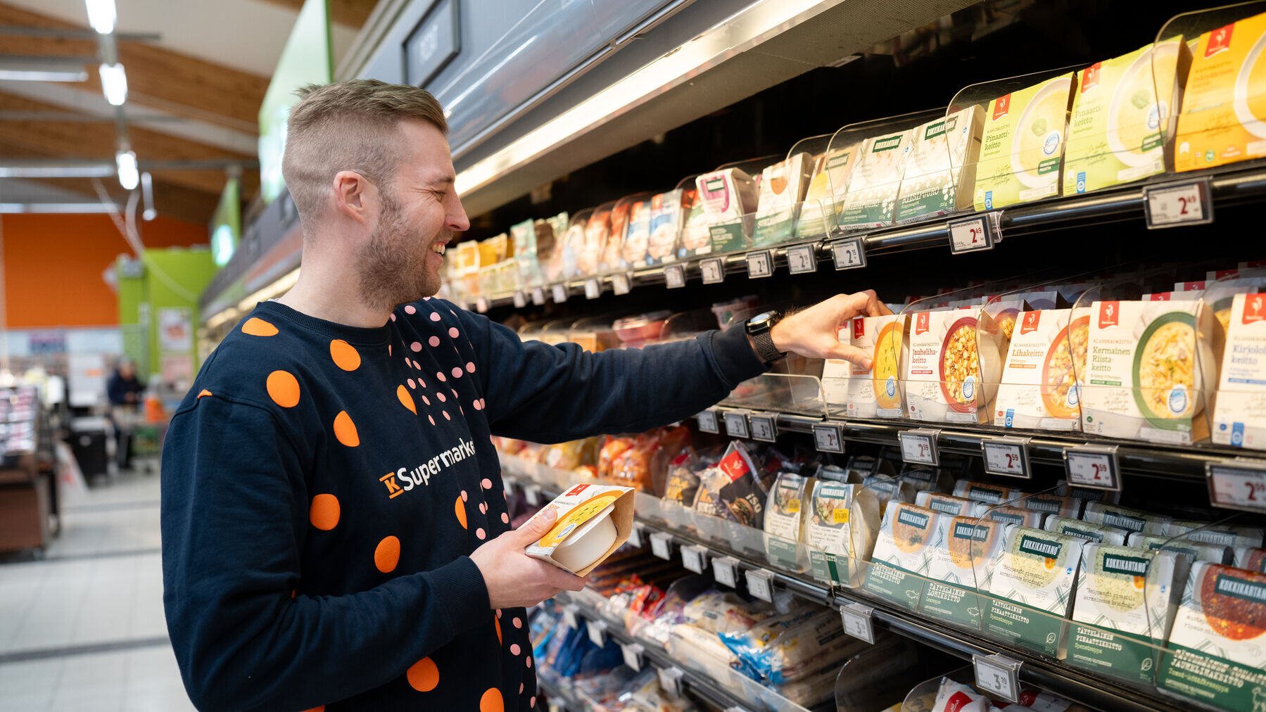 K-Supermarket Kuljun Kartanon kauppias Teemu Haapaniemi on enemmän kuin tyytyväinen yhteistyöhön Granon kanssa. 