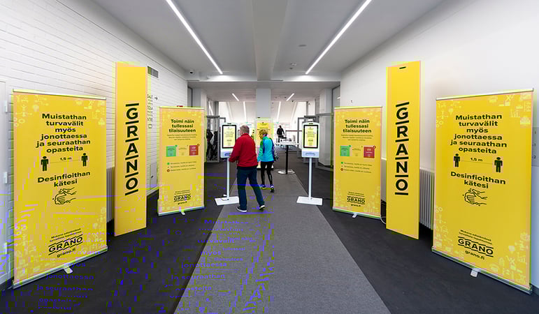 Grano served as Helsinki City Running Day’s safety product partner