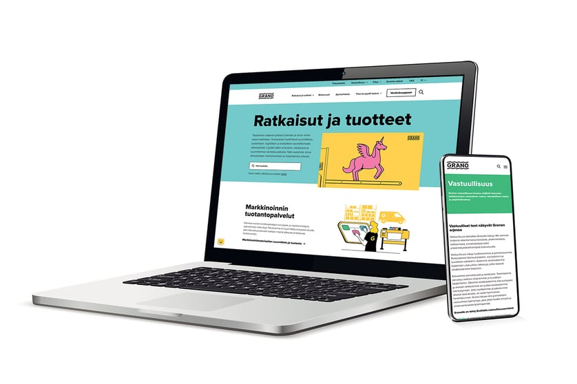 Granon verkkosivut uudistuivat vuoden alussa.