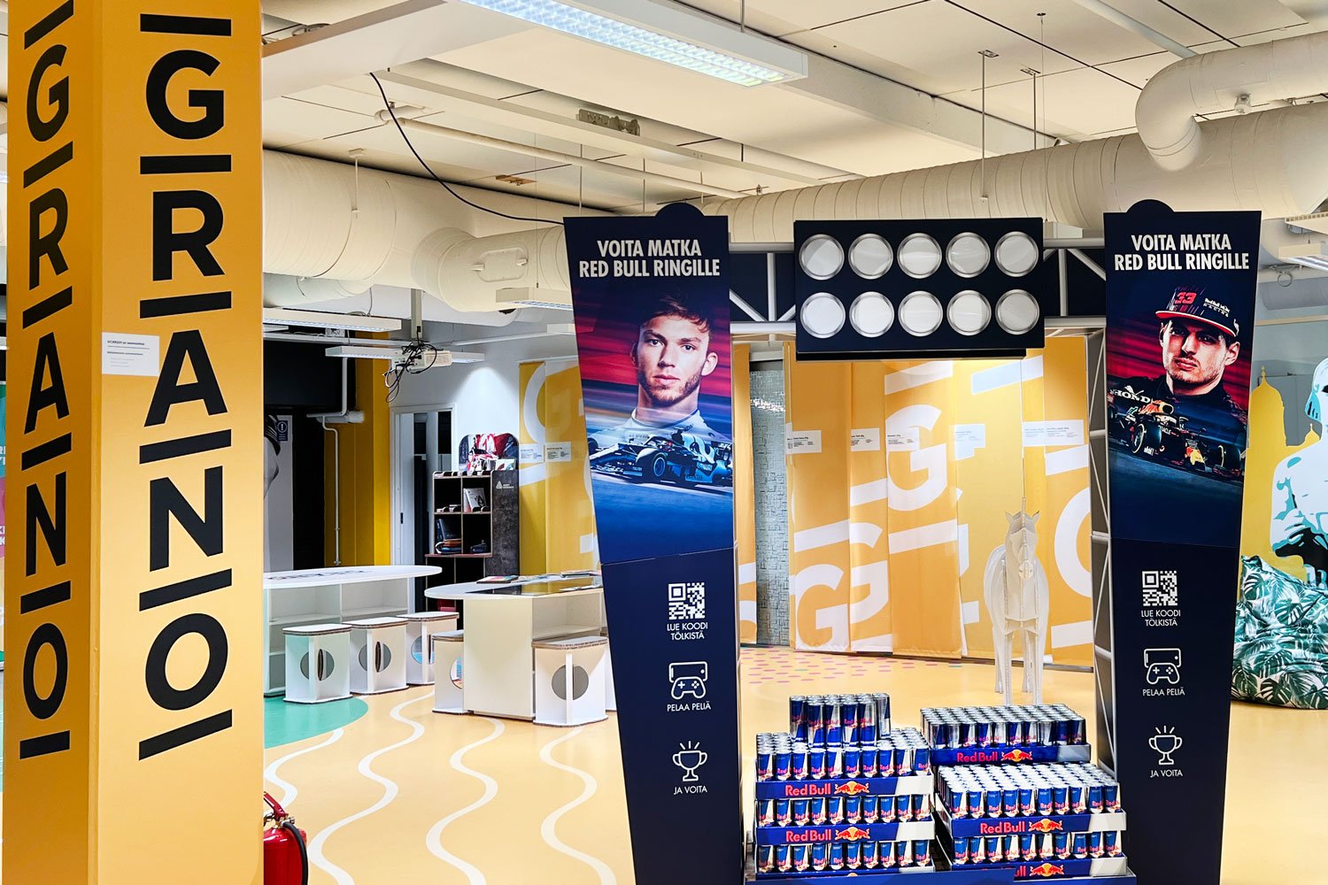 Granon Showroomissa pääset tutustumaan lähemmin myös Red Bullin markkinointimateriaaleihin sekä moniin muihin asiakastöihimme.
