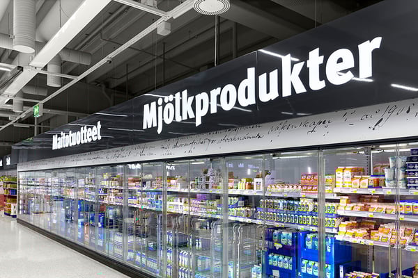 Granon referenssi: Suomen suurin S-market uudistui LED-valomainoksilla ja -opasteilla