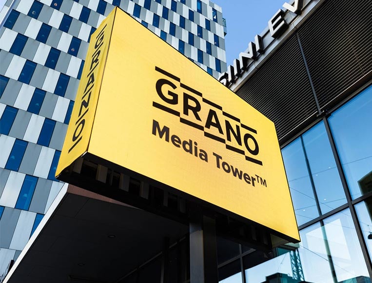 Grano Media Tower ulkonäyttö
