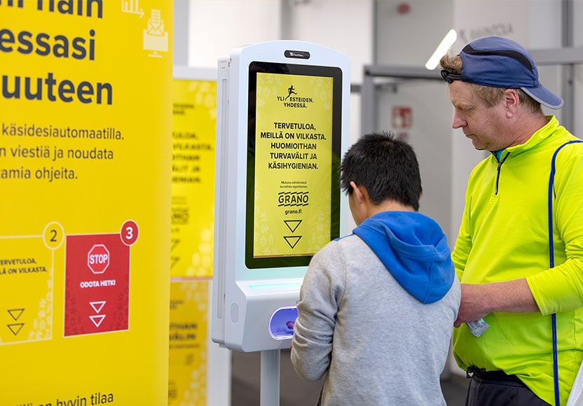 Turvatuotteet äänestyspaikoille automaattinen käsidesiannostelija