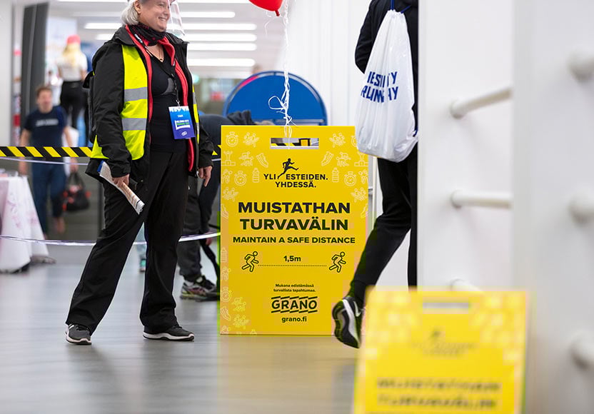 Turvatuotteet äänestyspaikoille kyltit