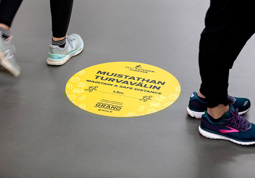 Turvatuotteet äänestyspaikoille tarrat