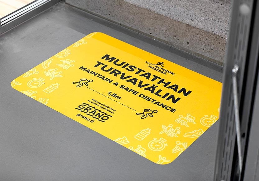 Turvaväliteippaukset myymälöihin ja liiketiloihin