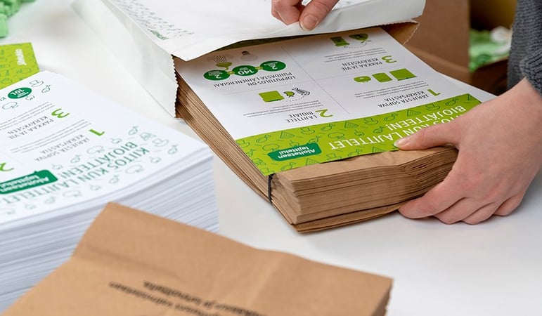Grano oli mukana Jätekukon biopussijakelun toteutuksessa vuonna 2020