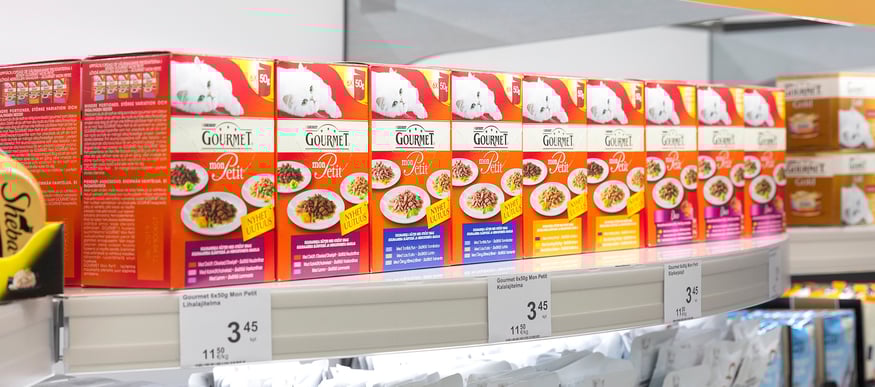 Grano suunnitteli ja toteutti myymälämarkkinoinnin ratkaisut Purina PetCarelle.