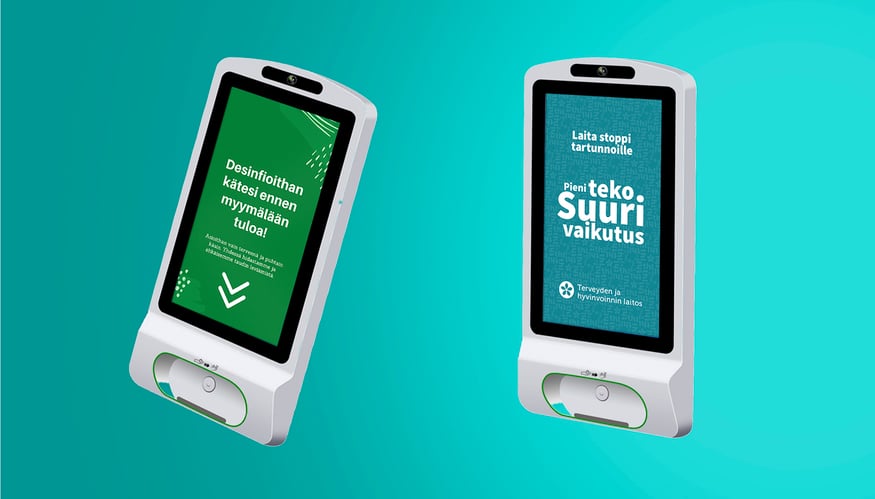 Älykkäät käsidesiautomaatit Granosta