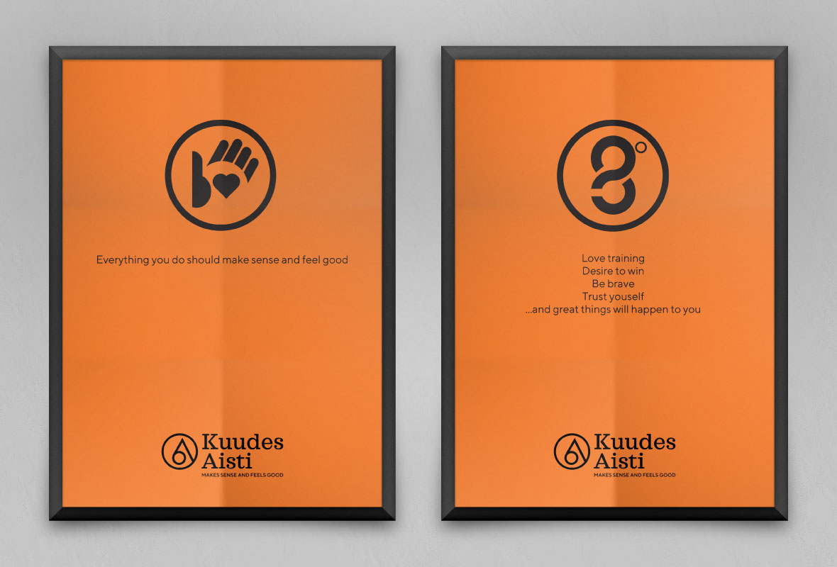 Kuudes aisti Grano Retail & Creative Yritysilme Logo Materiaalien uudistus