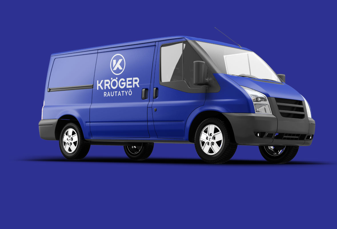 Rautatyö Kröger Yritysilme Logo Värimaailma Typografia Grano