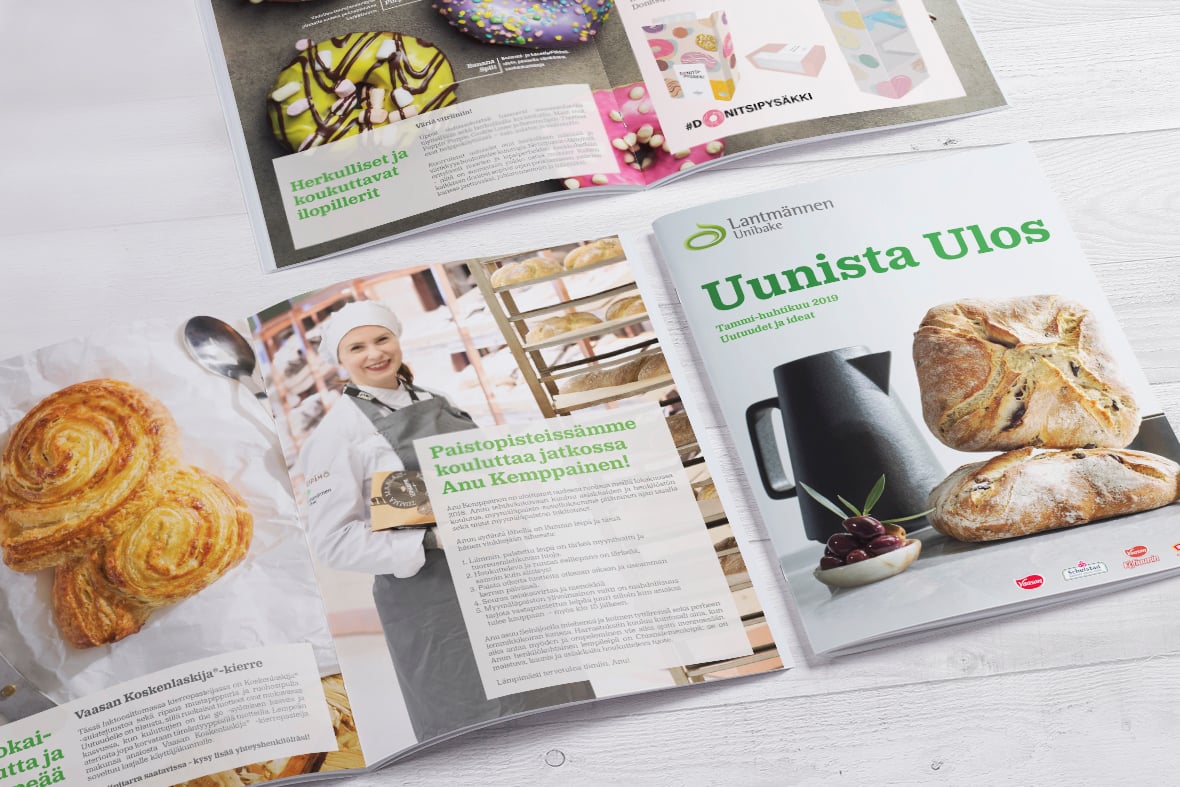 Lantmännen Unibake Uunista Ulos 1/2019 Esite Grano Retail & Creative Referenssi Case