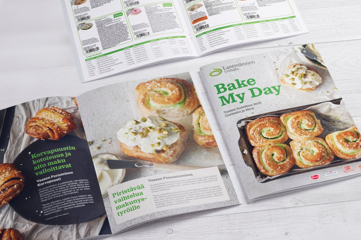 Lantmännen Unibake Bake My Day 1/2019 Esite Grano Retail & Creative Referenssi Case