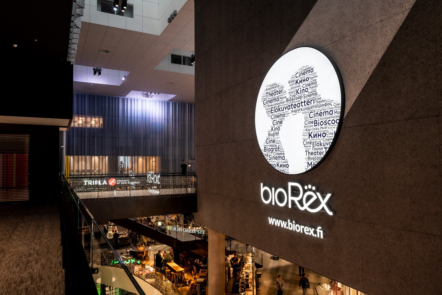 BioRexillä on Suomessa elokuvateattereita 11 eri paikkakunnalla. Grano toteuttaa heille valomainoksia ympäri Suomea, sekä sisälle että ulos.