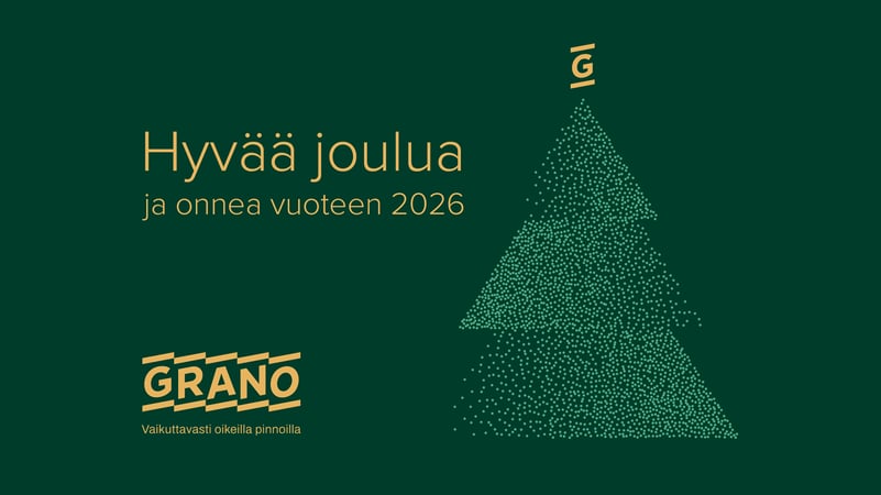 Suuret kiitokset kuluneesta vuodesta